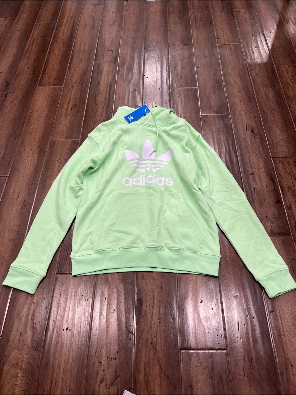 adidas Light Mint Trefoil Pullover Hoodie